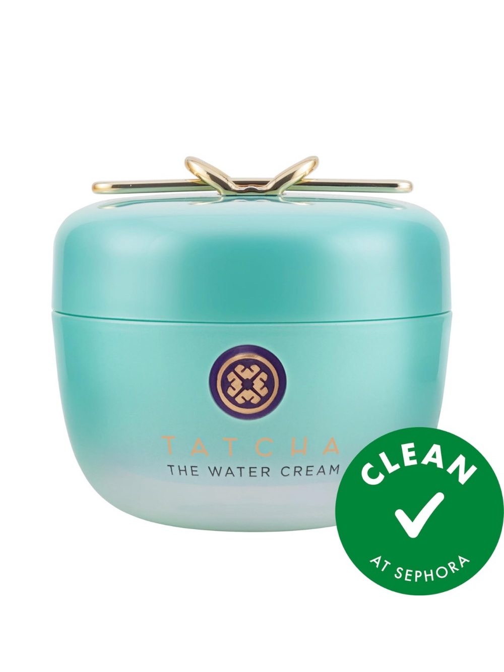 Tatcha Water Cream Moisturizer - Aqua with Gold Accent